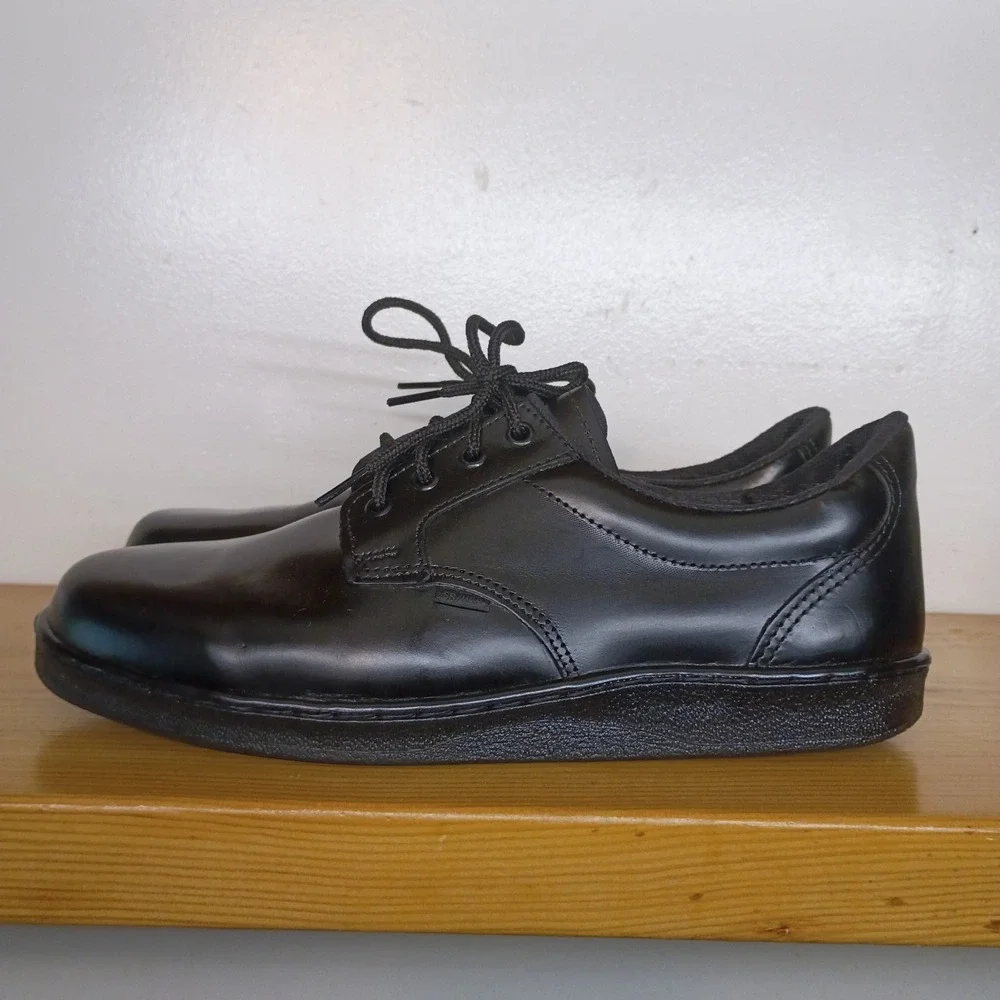 THOROGOOD Black Derby Shoes USPS Issue 834-6145 Men's Size 10.5 M